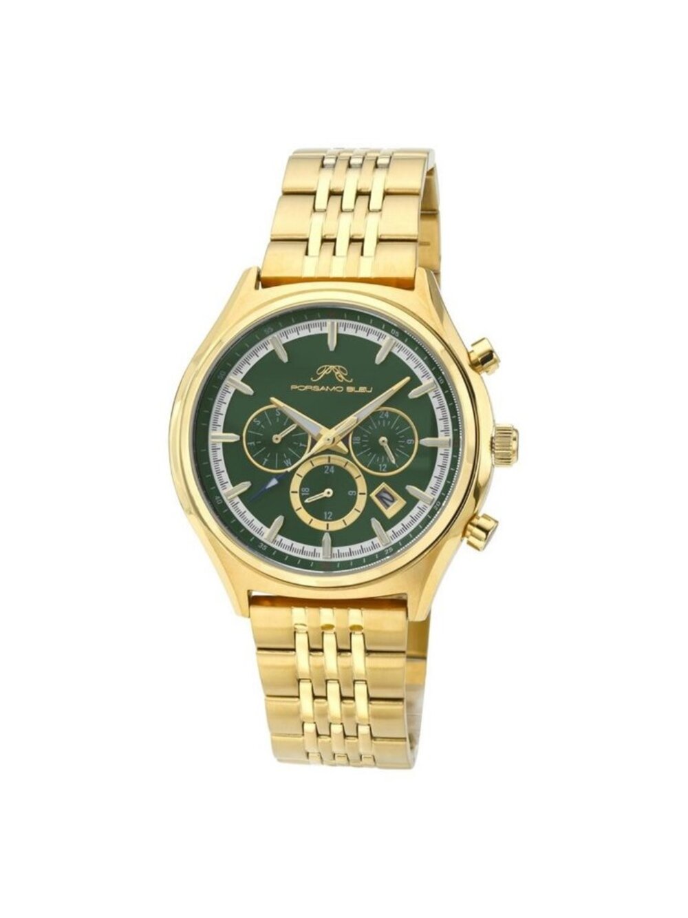 NWT Porsamo Bleu Charlie Gold-tone Dial Men's Watch